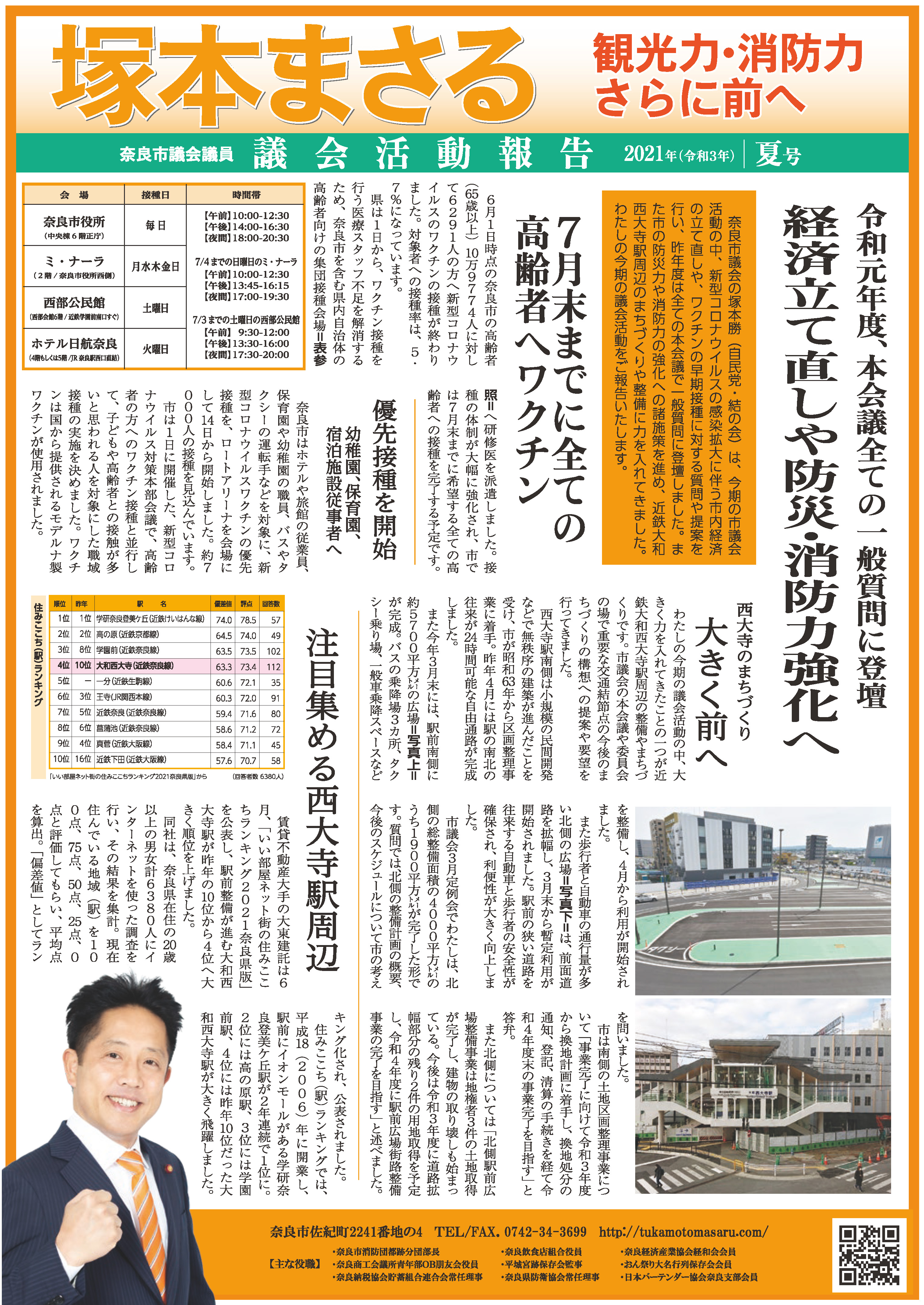 議会活動報告　表